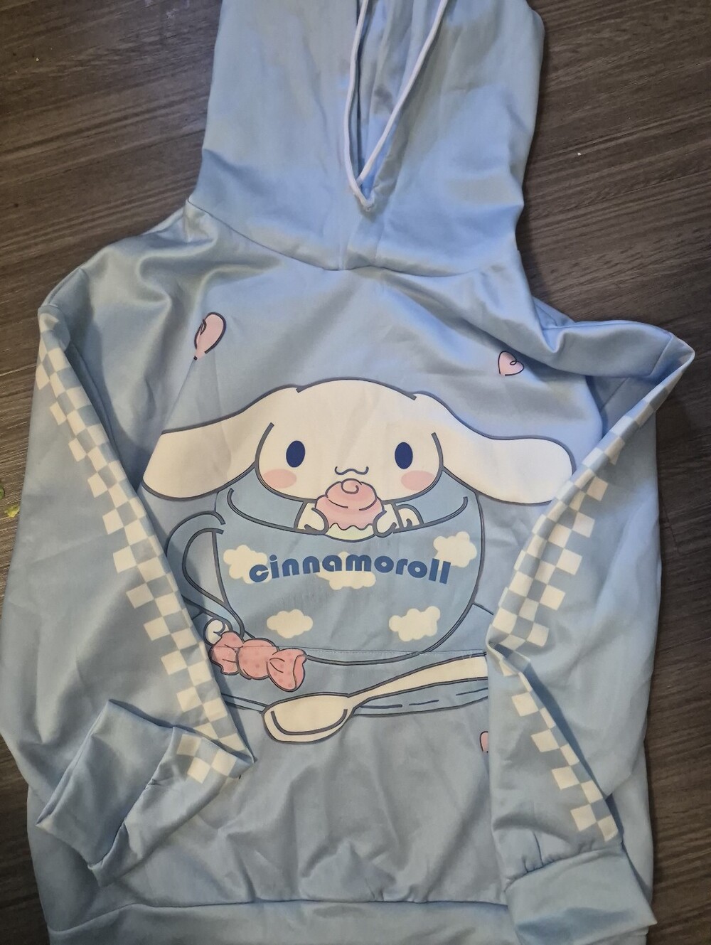 Sanrio Cinnamoroll Pastel Blue Hoodie Size M womans Size 6 New